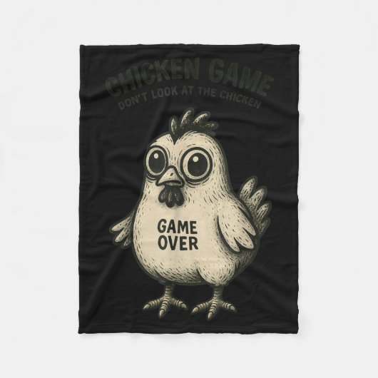 Funny Chicken Game Graphic Tee Men Women Teens Boy Fleecedecke (Vorderseite)
