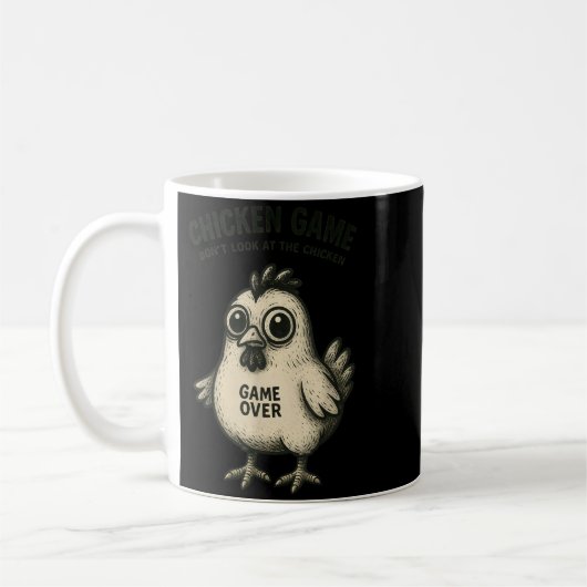 Funny Chicken Game Graphic Tee Men Women Teens Boy Kaffeetasse (Links)