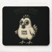 Funny Chicken Game Graphic Tee Men Women Teens Boy Mousepad (Vorne)
