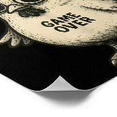 Funny Chicken Game Graphic Tee Men Women Teens Boy Poster (Ecke)