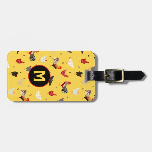 Funny Chicken Gepäckanhänger (Vorderseite horizontal)