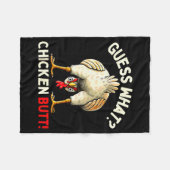 Funny Chicken Graphic Tee Men Women Kids Chicken B Fleecedecke (Vorderseite (Horizontal))