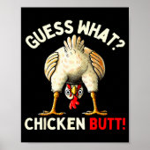 Funny Chicken Graphic Tee Men Women Kids Chicken B Poster (Vorne)