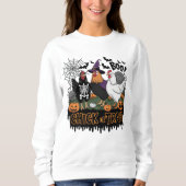 Funny Chicken Halloween Kostüm Spooky Jahreszeit Sweatshirt (Vorderseite)