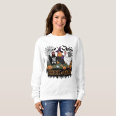 Funny Chicken Halloween Kostüm Spooky Jahreszeit Sweatshirt (Vorne ganz)