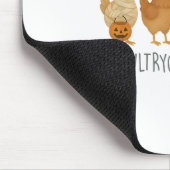 Funny Chicken Halloween, Spooky Chicken Poultrygei Mousepad (Ecke)