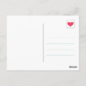 Funny Chicken Hintern Geburtstag Postkarte (Rückseite)