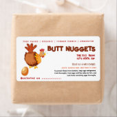 Funny Chicken Hintern Nuggets Eierkarton Etikett (Insitu)