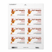 Funny Chicken Hintern Nuggets Eierkarton Etikett (Vorne)