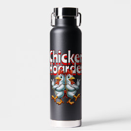 Funny Chicken Hoarder Personalisiert Trinkflasche