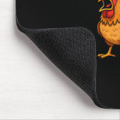 Funny Chicken Humor F-Caw-F Quote Rooster Meme Fun Mousepad (Ecke)