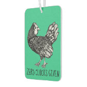 Funny Chicken Illustration Car Air Freshener Autolufterfrischer (Links)