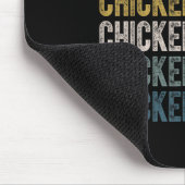 Funny Chicken Jockey Stack Repeat Schriftart Fun G Mousepad (Ecke)