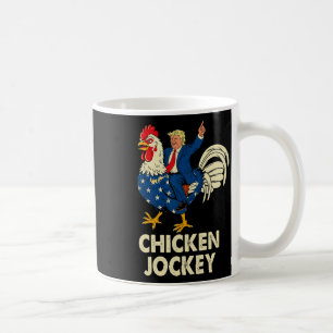 Funny Chicken Jockey Trump Meme für Männer Frauen Kaffeetasse
