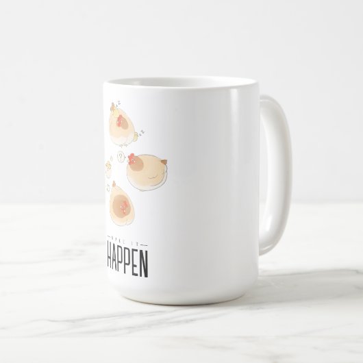 Funny Chicken Kaffeetasse (VorderseiteRechts)