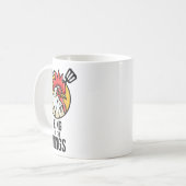 Funny Chicken King Wings Fans Grillen Drumstick Ge Kaffeetasse (Vorderseite Links)