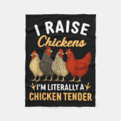 Funny Chicken Lover Gift – I Raise Chickens Farm H Fleecedecke (Vorderseite)