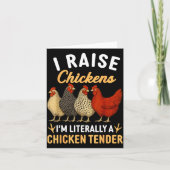 Funny Chicken Lover Gift – I Raise Chickens Farm H Karte (Vorderseite)