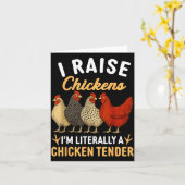 Funny Chicken Lover Gift – I Raise Chickens Farm H Karte (Gelbe Blume)