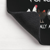 Funny Chicken Lover Gift – I Raise Chickens Farm Q Mousepad (Ecke)