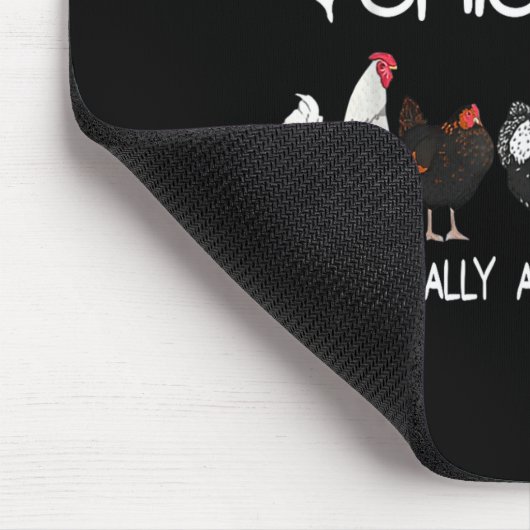 Funny Chicken Lover Gift – I Raise Chickens Farm Q Mousepad (Ecke)