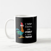 Funny Chicken Lover Gift – I Raise Chickens Humor Kaffeetasse (Links)