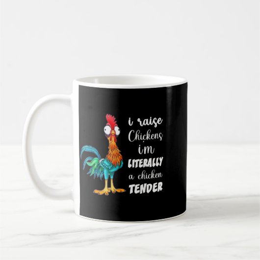 Funny Chicken Lover Gift – I Raise Chickens Humor Kaffeetasse (Links)