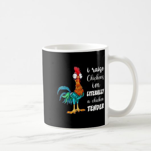 Funny Chicken Lover Gift – I Raise Chickens Humor Kaffeetasse (Rechts)