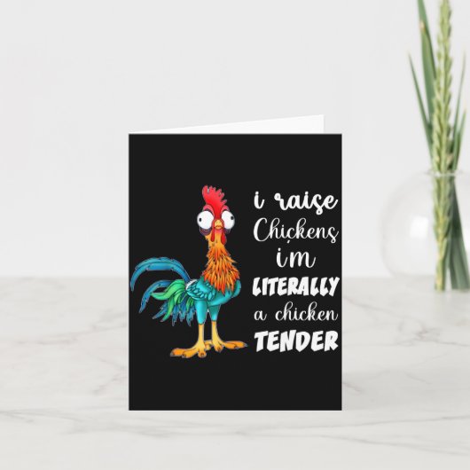 Funny Chicken Lover Gift – I Raise Chickens Humor  Karte (Vorderseite)