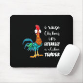 Funny Chicken Lover Gift – I Raise Chickens Humor  Mousepad (Mit Mouse)