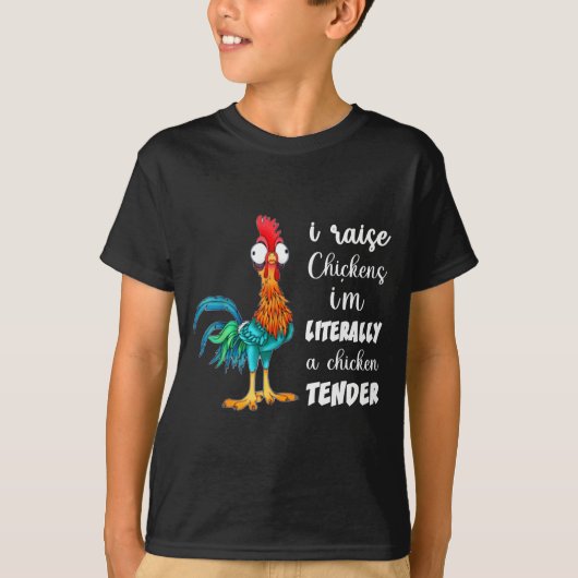 Funny Chicken Lover Gift – I Raise Chickens Humor T-Shirt (Vorderseite)