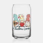 Funny Chicken Lover gnomes Dosenglas (Rückseite)