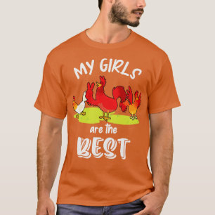 Funny Chicken Lover My Girls Geflügel Spaß T-Shirt