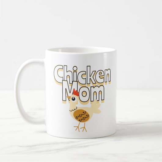Funny Chicken Mama Kaffeetasse (Links)