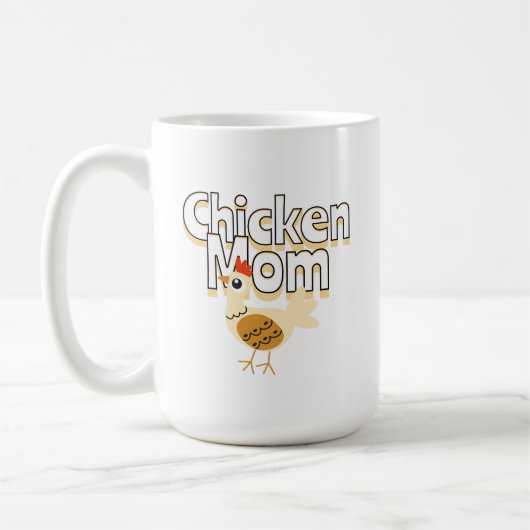 Funny Chicken Mama Kaffeetasse (Links)