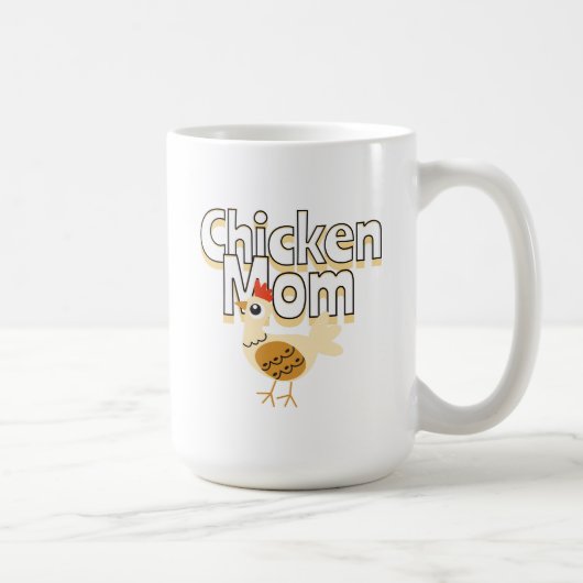 Funny Chicken Mama Kaffeetasse (Rechts)