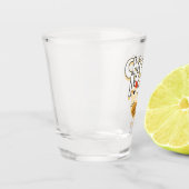 Funny Chicken Mama Schnapsglas (Links)