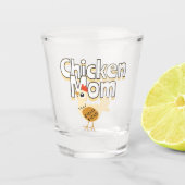 Funny Chicken Mama Schnapsglas (Vorderseite)