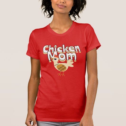 Funny Chicken Mama T-Shirt (Vorderseite)