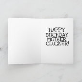 FUNNY CHICKEN MOTHER CLUCKER BIRTHDAY CARD KARTE (Innenseite)