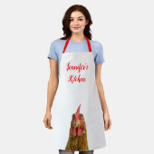 Funny Chicken Name All-Over Print Schürze (Getragen)