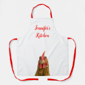 Funny Chicken Name All-Over Print Schürze (Vorderseite)