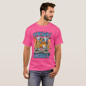 Funny Chicken Nugget Bootleg Hardcore Flames Meme T-Shirt (Vorne ganz)