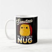 Funny Chicken Nugget Fast Food Costume Kaffeetasse (Links)