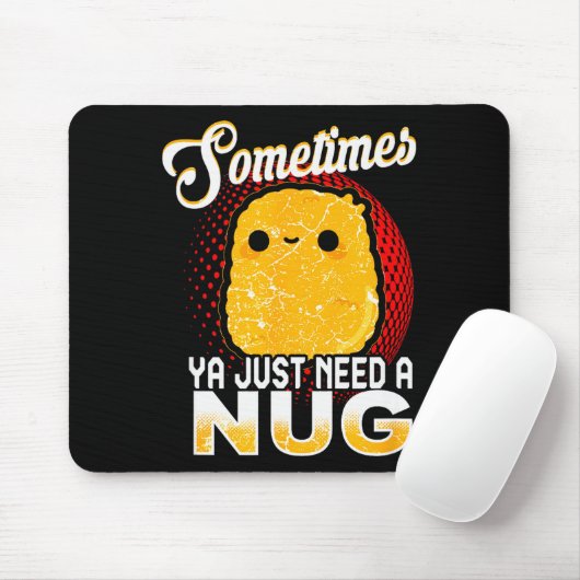 Funny Chicken Nugget Fast Food Costume  Mousepad (Mit Mouse)