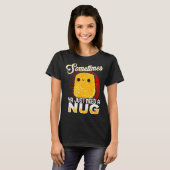 Funny Chicken Nugget Fast Food Costume T-Shirt (Vorne ganz)