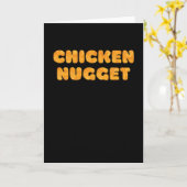 Funny Chicken Nugget Karte (Gelbe Blume)