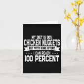 Funny Chicken Nugget Lover Quote New Years Resolut Karte (Gelbe Blume)