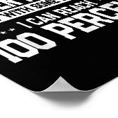 Funny Chicken Nugget Lover Quote New Years Resolut Poster (Ecke)