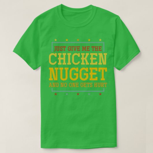 Funny Chicken Nugget Spaß Erntedank Day T-Shirt (Design vorne)